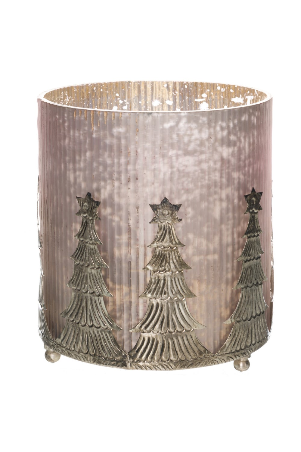 The Noel Collection Christmas Candle Holder - 14cm x 13cm x 13cm