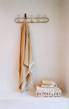 Load image into Gallery viewer, Dotted Turkish Bath / Pool  Towel - Gold