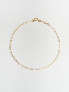 Square Link Gold Chain Choker Necklace