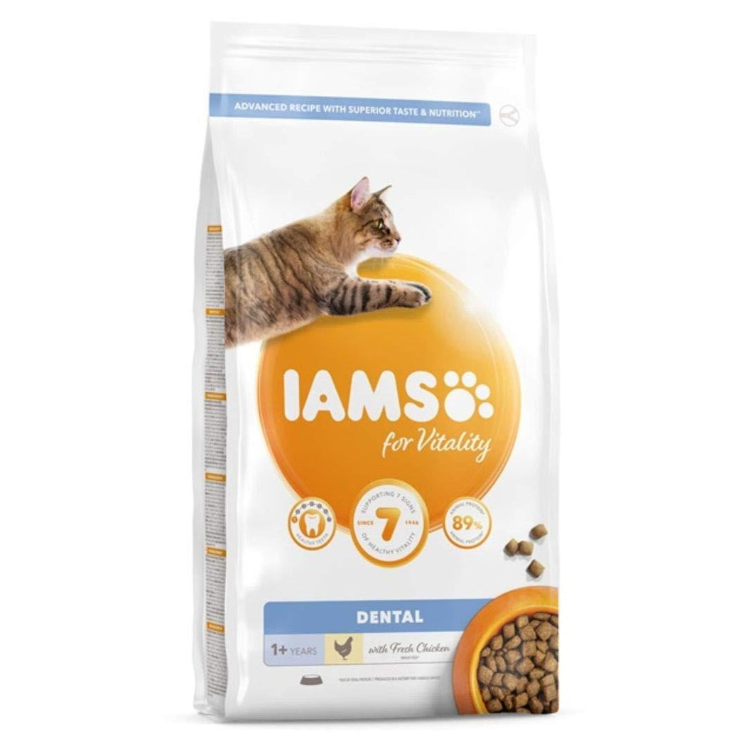 Iams Vitality Adult Dental Chicken Cat Food (May Vary) (4.4lbs)