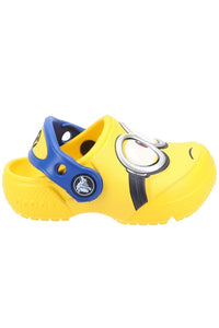 Crocs Childrens/Kids Fun Lab Minion Clogs (Yellow/Blue)