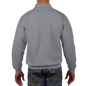 Gildan Adult Vintage 1/4 Zip Sweatshirt Top (Sport Grey)