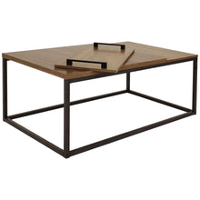 Load image into Gallery viewer, Industrial Coffee Table With Removable Serving Tray - 16&quot; H