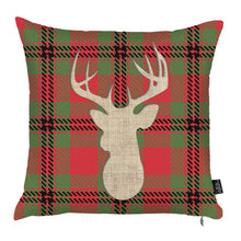 Load image into Gallery viewer, Christmas Themed Decorative Throw Pillow Set Of 4 Square 18&quot; x 18&quot; Red &amp; Green For Couch, Bedding