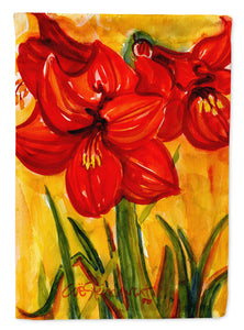 28 x 40 in. Polyester Flower - Amaryllis Flag Canvas House Size 2-Sided Heavyweight