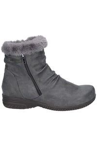 Womens/Ladies Aurora Zip Boot (Gray)