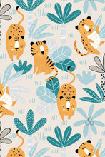 Load image into Gallery viewer, Eco-Friendly Childrens Tiger And Leopard Wallpaper