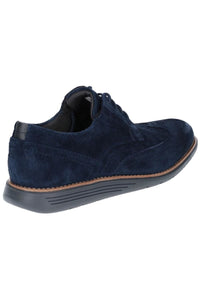 Mens Total Motion Sportdress Wingtip Suede Leather Shoe - Navy
