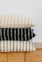 Load image into Gallery viewer, Cartagena Pillow - Ivory With Ivory Stripes