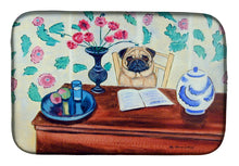 Load image into Gallery viewer, 14 in x 21 in Pug Dish Drying Mat