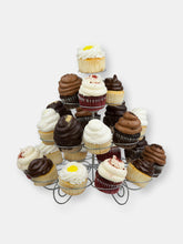Load image into Gallery viewer, 3 Tier Steel 23 Cupcake Holder, Silver