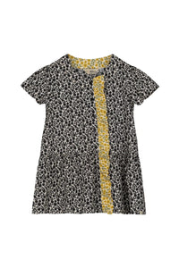 Womens/Ladies Orla Kiely Floral Frill Detail Top - Midnight