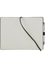 Load image into Gallery viewer, JournalBooks Flex Back Cover Office Notebook (Solid Black) (8.4 x 5.7 x 0.6 inches)