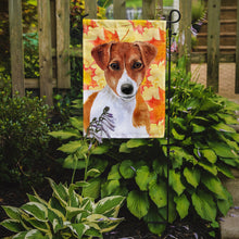 Load image into Gallery viewer, Jack Russell Terrier Fall Garden Flag 2-Sided 2-Ply