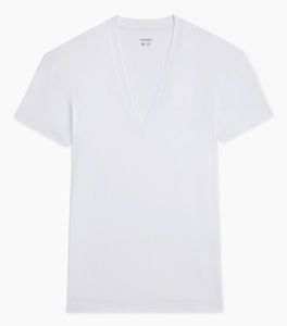 Dream | Deep V-Neck T-Shirt - White