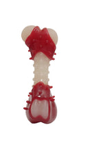 Load image into Gallery viewer, Rosewood Meaty Bacon Bone Dog Chew Toy (White/Red) (L)