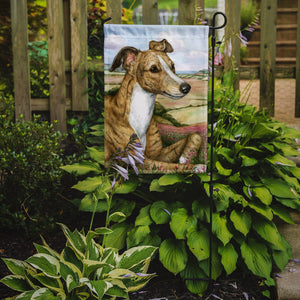 11 x 15 1/2 in. Polyester Lurcher by Debbie Cook Garden Flag 2-Sided 2-Ply