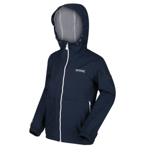 Regatta Childrens/Kids Haskel Waterproof Jacket (Navy)