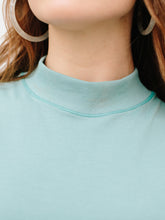 Load image into Gallery viewer, Organic Cotton Mock Neck Tee
