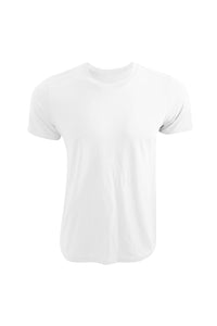 Canvas Unisex Poly-Cotton Short Sleeve T-Shirt (White)
