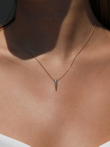 Phoenix- Small Gold Beak Necklace