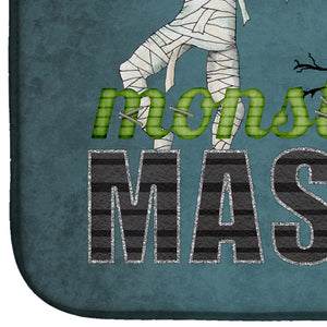 14 in x 21 in Monster Mash with Mummy Halloween Dish Drying Mat
