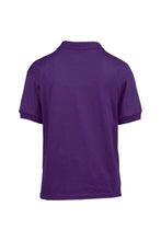 Load image into Gallery viewer, Gildan DryBlend Childrens Unisex Jersey Polo Shirt (Pack of 2) (Purple)