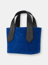 Load image into Gallery viewer, Tab Tote Mini in Blue Suede