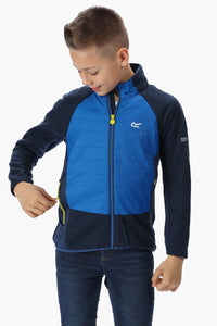 Regatta Childrens/Kids Elter Full Zip Stretch Fleece (Prussian Blue)