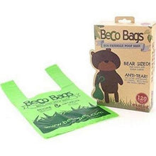 Load image into Gallery viewer, Beco Poop Bags With Handles (120 Bags) (Green) (12x7in)