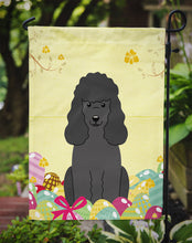 Load image into Gallery viewer, 11 x 15 1/2 in. Polyester Easter Eggs Poodle Black Garden Flag 2-Sided 2-Ply