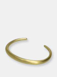 Curved Round Brass Cuff