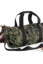 Load image into Gallery viewer, Camouflage Barrel/Duffel Bag, 20 Liters - Jungle Camo