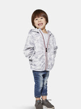 Load image into Gallery viewer, Sam Print - Kids Full Zip Packable Rain Jacket