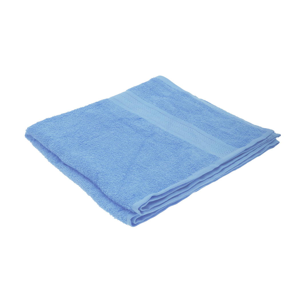Jassz Plain Bath Towel  (Pack of 2) (Light Blue) (One Size)