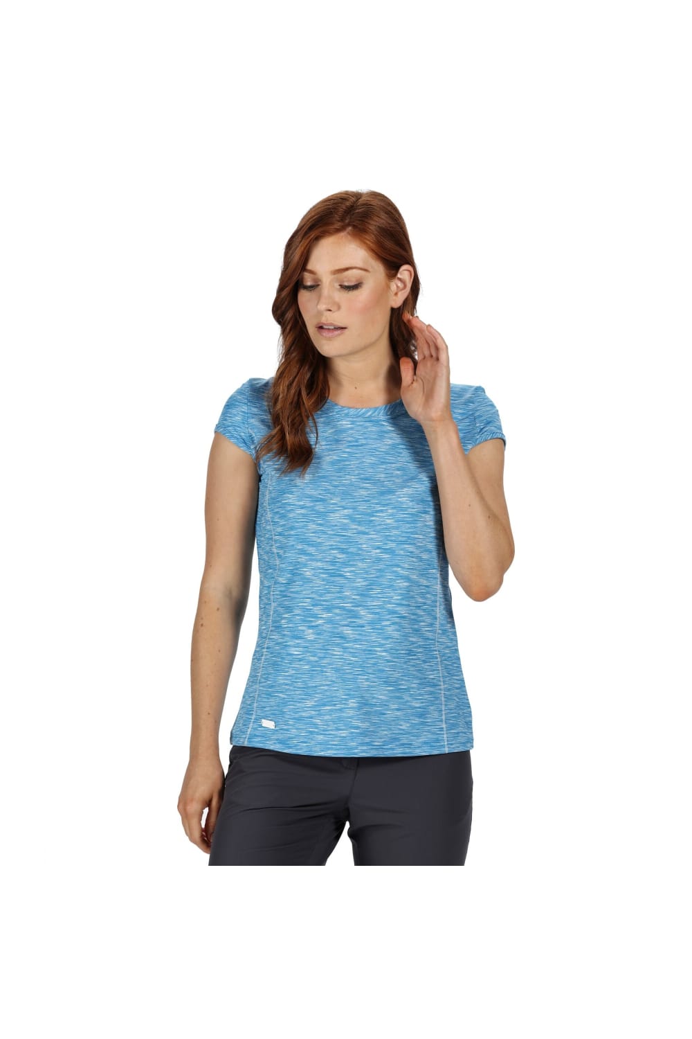 Great Outdoors Womens/Ladies Hyperdimension Short Sleeve T-Shirt - Blue Aster