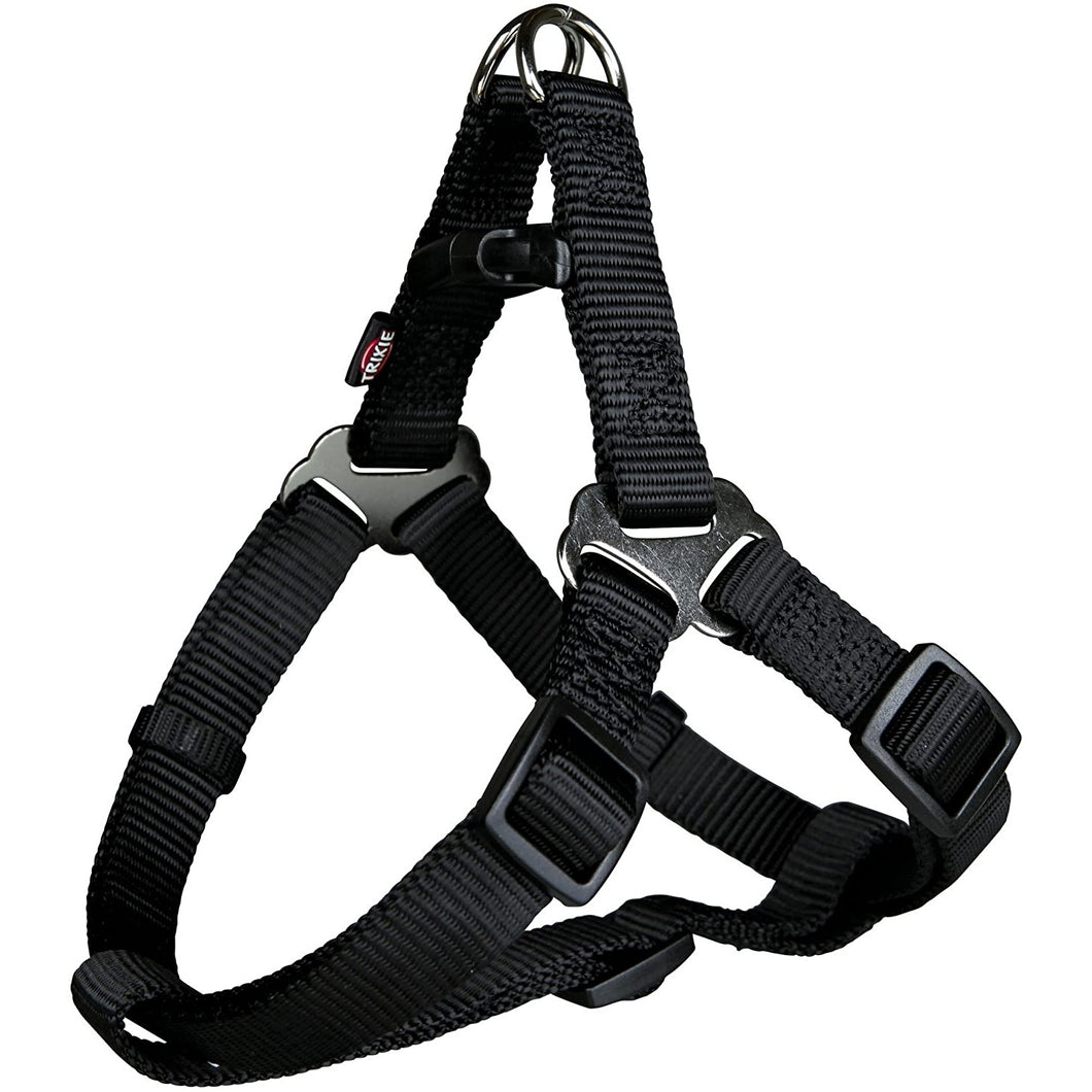Trixie Premium One Touch Dog Harness (Black) (XL)