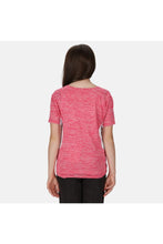 Load image into Gallery viewer, Regatta Childrens/Kids Takson III Marl T-Shirt (White/Duchess Pink Marl)
