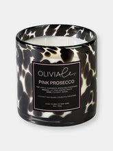 Load image into Gallery viewer, Pink Prosecco Leopard Candle