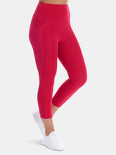 Load image into Gallery viewer, High Rise 7/8 Length Legging With Shimmer Mesh &amp; Pockets