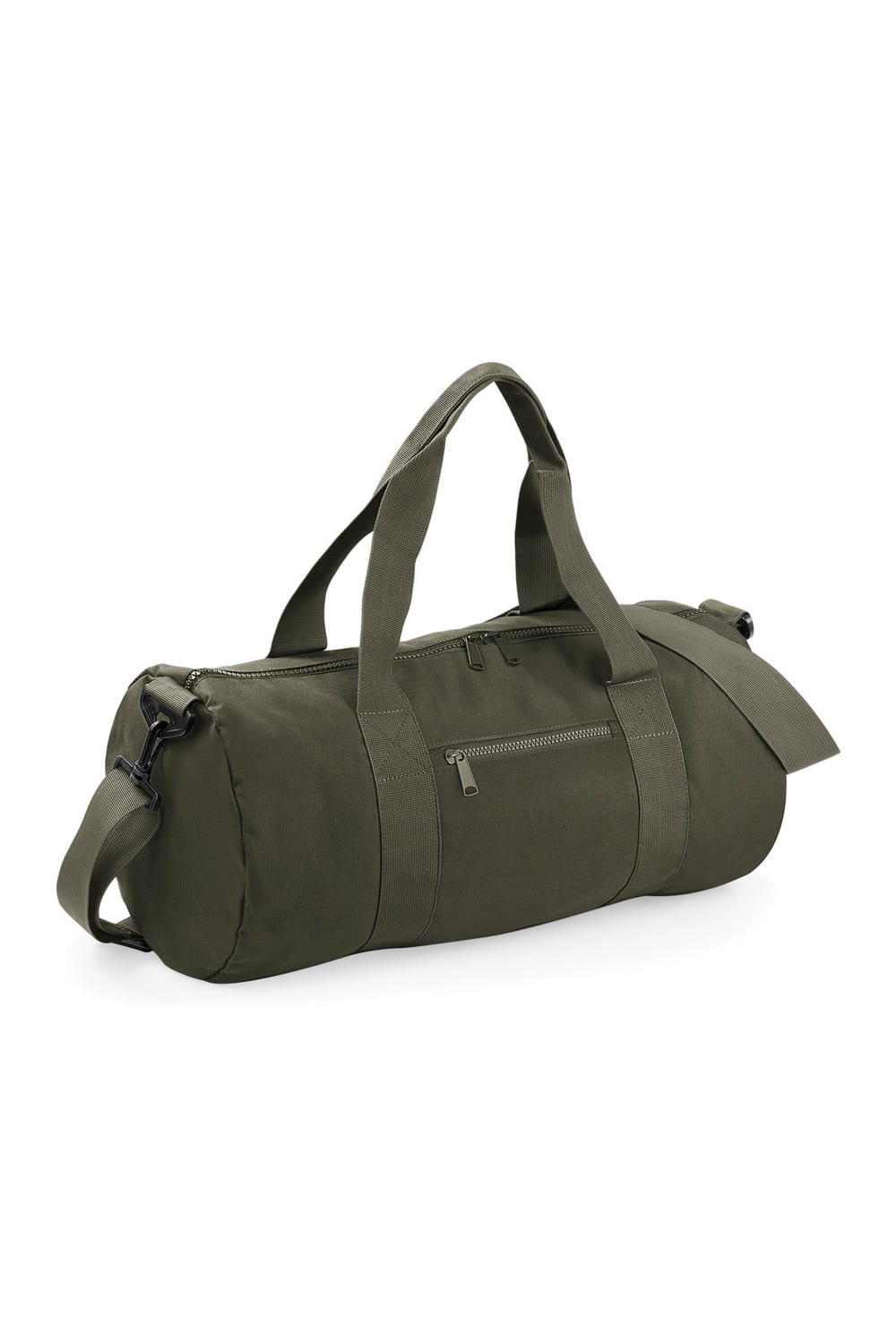Plain Varsity Barrel/Duffel Bag (20 Liters) - Military Green/Military Green