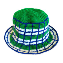 Load image into Gallery viewer, Wimbledon Plaid Crochet Hat