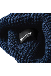 Beechfield Unisex Classic Waffle Knit Winter Beanie Hat (French Navy)