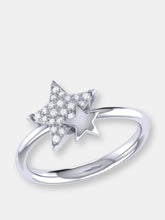 Load image into Gallery viewer, Dazzling Starkissed Duo Diamond Ring In Sterling Silver