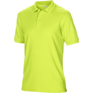 Gildan Mens DryBlend Adult Sport Double Pique Polo Shirt (Safety Green)