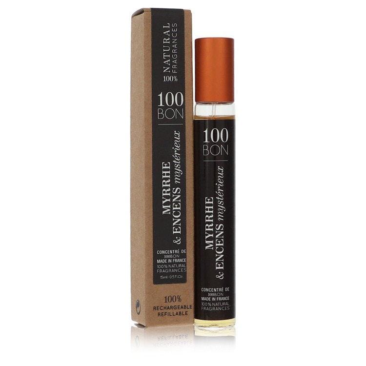 100 Bon Myrrhe & Encens Mysterieux by 100 Bon Mini Concentree De Parfum (Unisex Refillable) .5 oz for Men