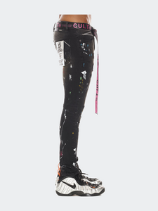 Punk Super Skinny Jeans - Caviar