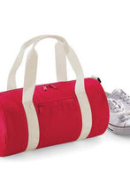 Load image into Gallery viewer, Mini Barrel Bag - Classic Red/Off White
