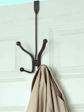 Load image into Gallery viewer, Curved Over the Door Double Hanging Hook, Bronze