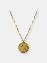 Load image into Gallery viewer, Moon Twilight Coin Medallion Necklace